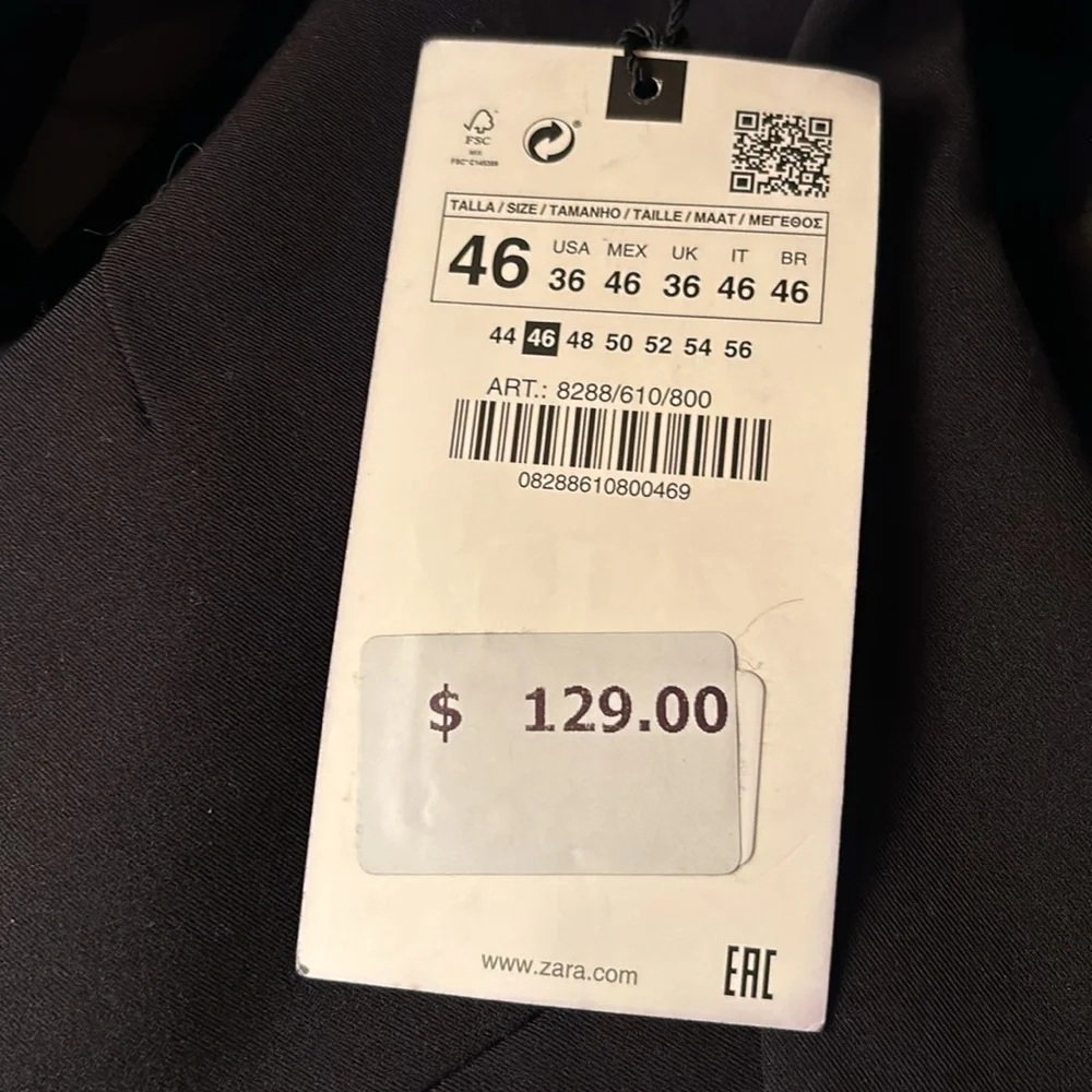 Zara Man Slim Fit Suit Jacket